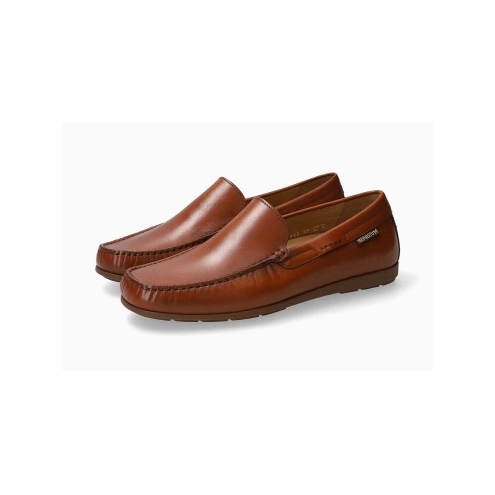 Mephisto Men's Algoras Brandy Toby Moccasin leather size 11.5 us 11 eu brown